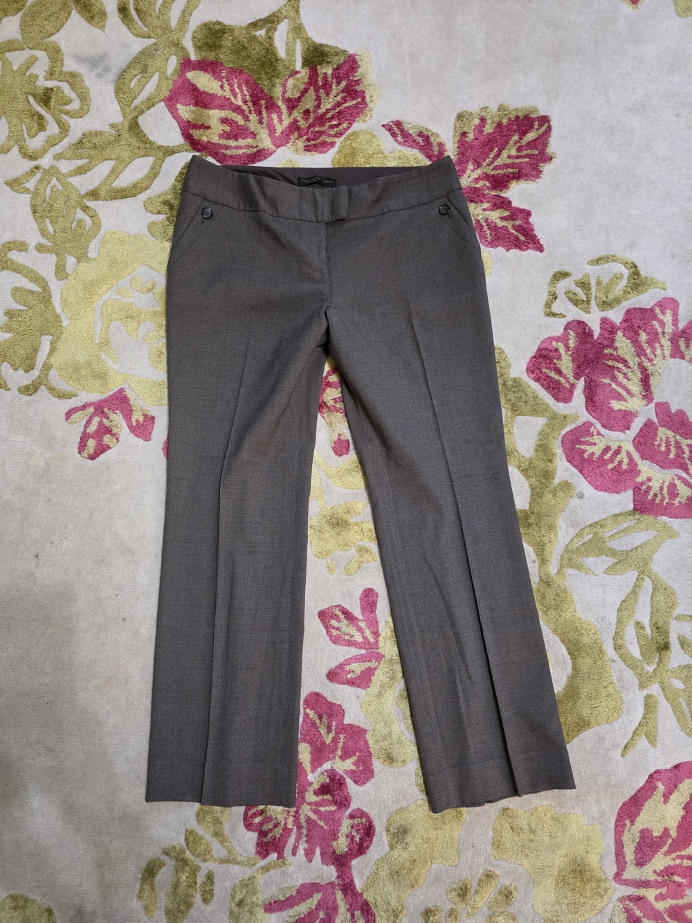 The Limited Gray Straight-Leg Dress Trousers